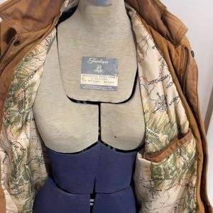 Marlboro Bomber Leather Coat